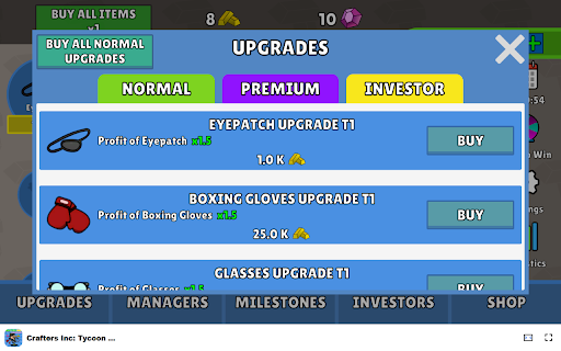 Crafters Inc: Tycoon Empire - Grow your crafting empire! :: Build your crafting empire and manage production in this addictive idle clicker game!