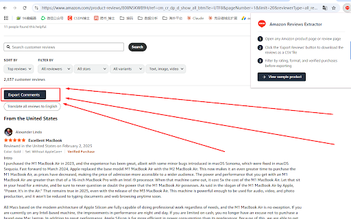 Amazon Reviews Extractor Images - Videos :: No programming knowledge is required. You can export Amazon product reviews to CSV files with one click. This is a convenient and…