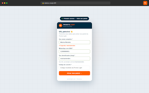 Pronto Light Parceiros :: Indique pacientes e acompanhe seus resultados diretamente no Dietbox, WebDiet e outros softwares de nutrição.