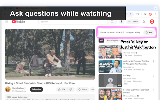 Ask on YouTube using ChatGPT :: The essential tool for effectively gathering YouTube insights.
