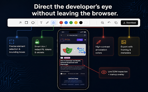 Snap: Rapid Screenshots & Bug Capture :: Capture the current tab (visible or full page), apply device frames, annotate, and download as PNG. Works fully offline.