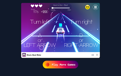 Music Beat Rider Game - Tap, Swipe, and Groove to Catchy Tracks! :: "Experience thrilling rhythm action in this free offline browser game!"