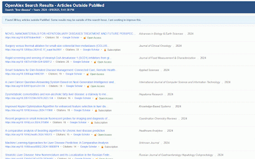 PubMed Citation Bar :: Enhances PubMed with citation metrics, Altmetric scores, impact filtering, and more. Quickly identify high-impact medical research.
