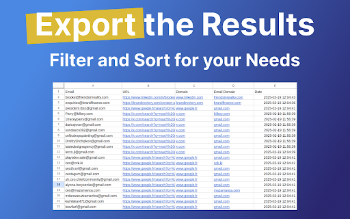 Email Extractor: Find, Export Email & Leads From Any Website :: The extension scan webpages for Lead & Prospect Generation
