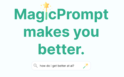 MagicPrompt - AI Prompt Generator :: The ultimate AI prompt generator for ChatGPT, Claude, Gemini, and MidJourney. Save, optimize, and launch prompts in one click.
