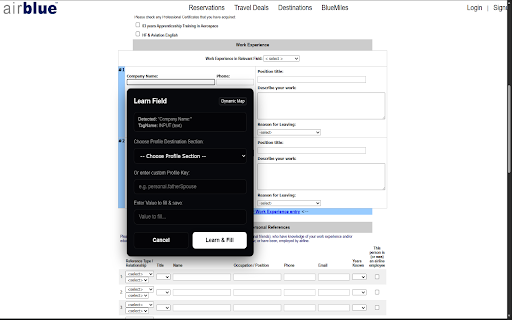 FormFilla :: Fills application forms (jobs, scholarships, admissions) from local JSON profile data. No AI, local-first.