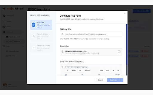 NinjaPoster - Auto Post to Facebook™ Groups Organically (AI-Powered) :: Save time daily with intelligent, organic posting that works while you do other things.