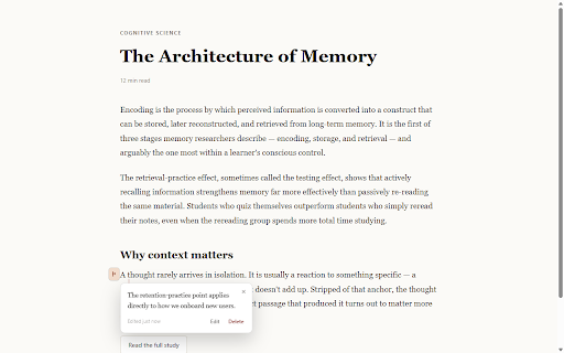 Hamesh — هامش :: Leave a note exactly where it belongs on a web page, and find it there when you return. Local-only.
