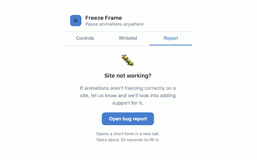Stop & Freeze Animations - Sites & GIFs :: Freeze & pause GIFs, CSS animations and transitions on any website. Works on Discord, Reddit, X and more.