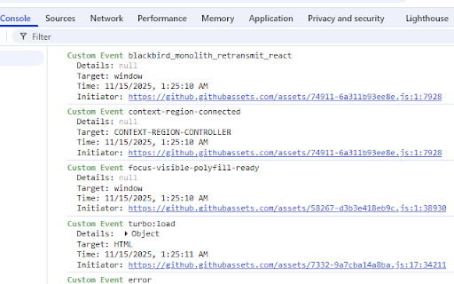 CustomEvent Catcher :: Captures CustomEvent dispatches on pages and logs details.