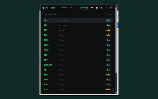 AI Stock Analyzer :: AI-powered stock & crypto analyzer. Real-time prices, charts, portfolio tracker, alerts. Free, no API keys needed.