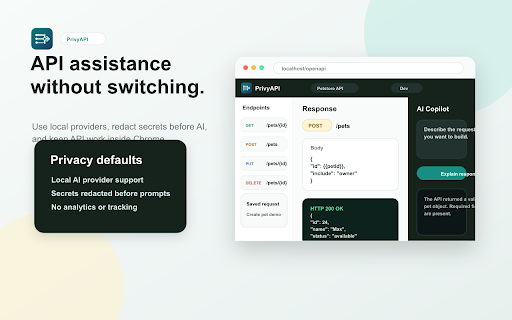 PrivyAPI :: Private-first AI API tester with OpenAPI import and local provider support.