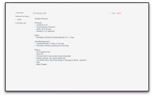 Minimal Text Editor :: A minimal, distraction-free text editor that opens in new tabs. Offline, private, simple.