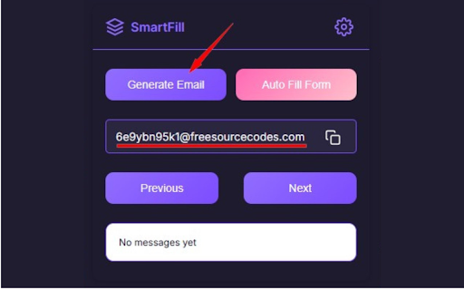 SmartFill :: Automatically fill forms with custom data and random data and suports tempmail.