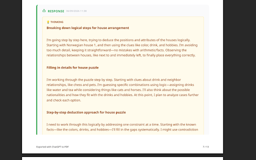 ChatGPT to PDF - Export Chats to PDF, MD & More :: Save ChatGPT chats to PDF, Markdown, Text, CSV... Free and fully customizable. Supports code, math & thinking.