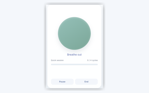 Nimbus Breathing & Focus :: Guided breathing exercises to reduce stress, improve focus, and build a daily mindfulness habit with reminders and streak tracking.