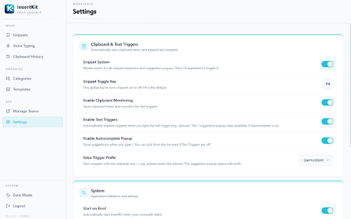 InsertKit - AI Voice Typing, Text Expander & Clipboard Manager :: AI Voice Typing, text expander, dynamic templates, and clipboard management for productivity
