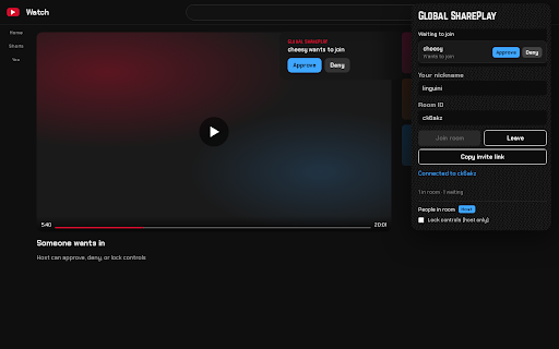 Global SharePlay :: Watch YouTube videos together in sync — SharePlay for everyone.