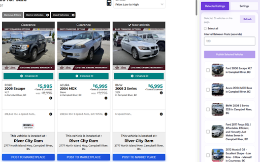 SOARLOGIC: Facebook Marketplace Inventory Publisher :: Automatically post dealership inventory to Facebook Marketplace in one click.