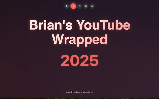 YouTube Wrapped :: Generate your personal YouTube Wrapped from your watch history