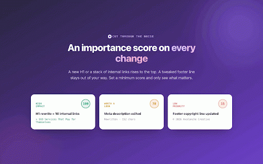 Page Pulse :: Track SEO changes on any page — see what changed, when, and how it impacted your search performance.