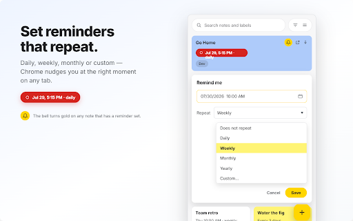 NoteKeeper - Notes, To-Dos, Reminders & Lock :: Quick notes, voice notes, checklists, reminders, locked notes & pop-out notes in a side panel. 100% private & offline.