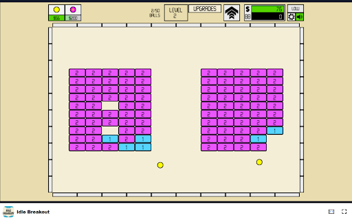 Idle Breakout - Click bricks to earn money and unleash powerful balls! :: Experience classic Breakout in an idle format! Upgrade your balls and break bricks effortlessly.
