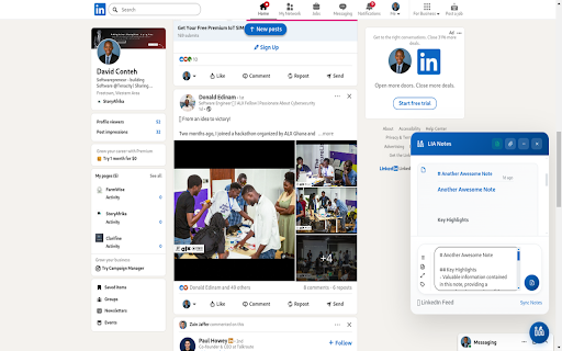 LIA - LinkedIn Intelligent Assistant :: AI-powered assistant for LinkedIn posts and comments. Generate, edit, improve and enhance your LinkedIn presence with ease.