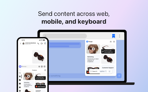 Keygo: Canned Responses, Quick Reply :: Streamline with canned responses. Send saved content across your phone, keyboard, and extension.