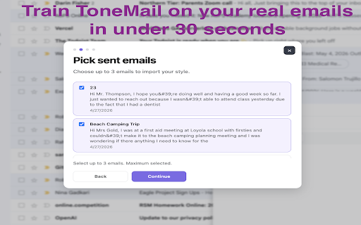 ToneMail — AI Gmail Assistant :: Write Gmail replies that actually sound like you, not AI.