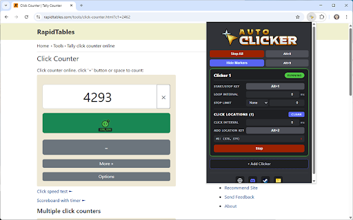 Auto Clicker :: The trusted Playsaurus Auto Clicker, now as a Chrome extension.
