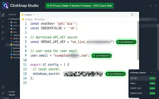 ClickSnap - Full-Page Screenshot & Annotation Studio :: Capture visible screen, full webpage, or custom area with professional stitching, annotations, blur, framing, and instant export.