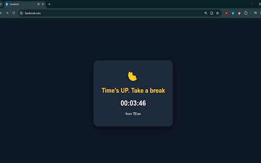 TCon – Facebook Time Controller | Limit Usage & Stay Focused :: Control your Facebook usage and stay focused
