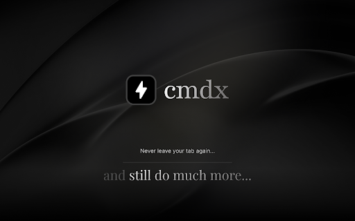 CommandX - One bar for shortcuts, search & tools :: A Command bar for Chrome: double-tap Cmd or Ctrl, to search, run shortcuts, convert units, and more, without leaving the page.