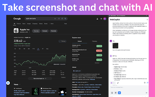Web Copilot - Your AI Companion :: WebCopilot AI is a powerful Chrome extension that transforms your browsing experience with AI-driven assistance.