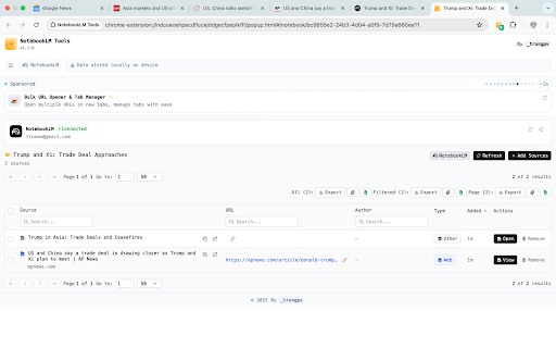 NotebookLM Tools :: Browser extension for NotebookLM productivity tools and utilities.