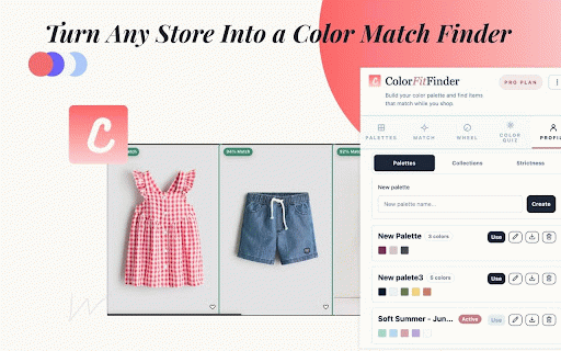 ColorFitFinder: Shop Your Colors :: Save color palettes and find clothing that matches your colors while you shop online.