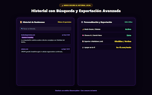 ResumenPro 2 - AI Summarizer & TextRank :: Local AI summarizer: highlight, summarize & read any webpage or PDF — 100% offline, TextRank V12 & Chrome AI ready.