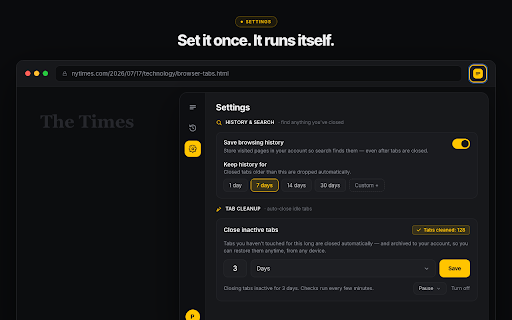 GoTo Tab :: Productivity focused extension to search, switch, and organize tabs across every window, from the keyboard.