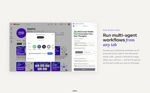 AgentPack by MindPal :: Turn your expertise into AI agents that follow you everywhere on the web.