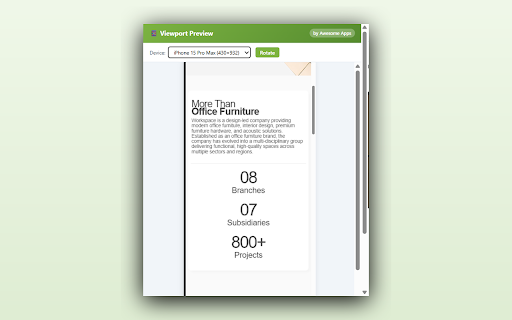 Mobile Viewport Preview - iPhone, Pixel, iPad :: Preview any URL inside eight common mobile device frames with portrait or landscape orientation.