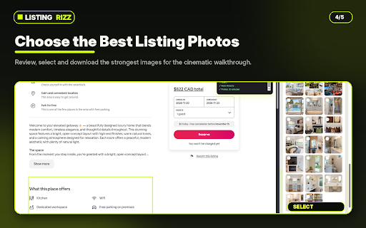 ListingRizz :: Scout Airbnb + Zillow listings, score fit, build walkthrough briefs. Creator unlocks vault sync; AI uses your OpenRouter key (BYOK).
