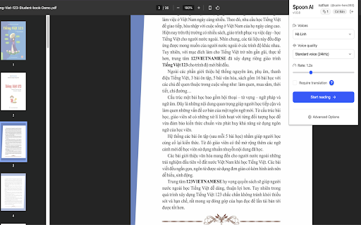 Spoon AI: Trợ lý đọc tiếng Việt :: Đọc nội dung trang web bằng giọng đọc hay và tự nhiên với một nút bấm. Dùng để đọc báo, sách online, truyện online và hơn thế nữa
