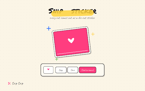 Snip Snip — snip & collage the web :: A little pair of scissors for your browser. Snip anything off a page and stick it on your doodle board.