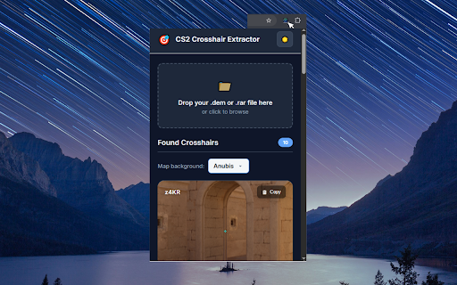 CS2 Crosshair Extractor :: Extract and copy CS2 crosshair codes from demo files with a beautiful, modern interface