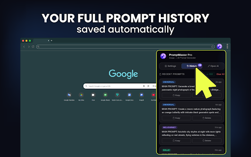 Image to Prompt Generator - PromptMaster Pro :: Image to prompt generator: hover over any image for a ready-to-use Midjourney, Stable Diffusion & Flux prompt.
