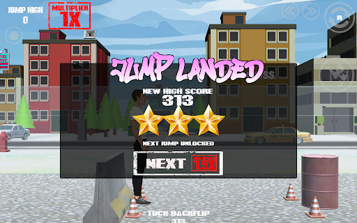 Wacky Flip :: Play Wacky Flip in your browser. Perform flips, master parkour stunts, and land perfect tricks in every level.
