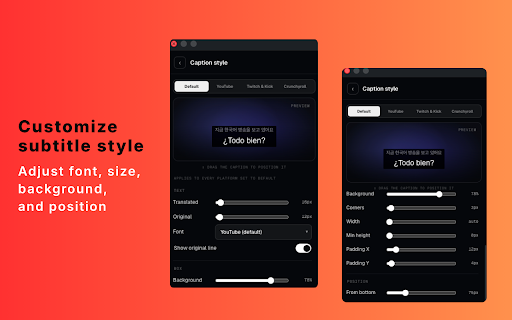Echo Captions: Video & Subtitle Translator :: Translate YouTube videos, Twitch & Kick live streams and Crunchyroll anime. Auto AI subtitles & live captions in 14 languages.