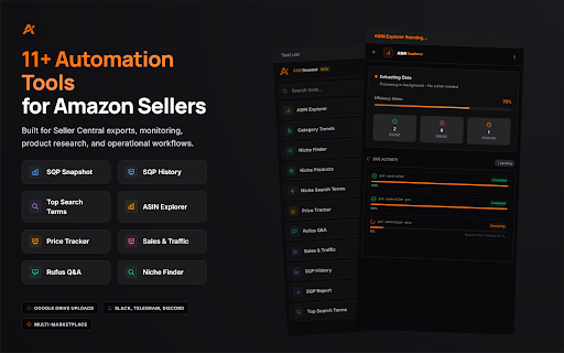AMZBoosted - Amazon Seller Central Reports & Automation :: Amazon Seller Central automation suite for Brand Analytics, Opportunity Explorer, exports, and research.