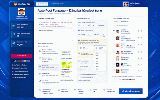 Zoo Page Marketing :: Siêu công cụ quản trị Fanpage, đăng bài đa kênh, viết content A.I, phân tích quảng cáo chuyên sâu !